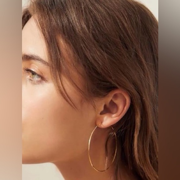 Jewelry - #96 Thin Gold Hoop Earrings